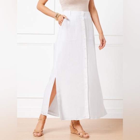 SUMMER SALE Talbots Linen Maxi Skirt - Picture 1 of 9